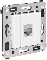 Розетка компьютерная экранированная без рамки DKC Avanti 1-м. RJ45 5е белое облако картинка